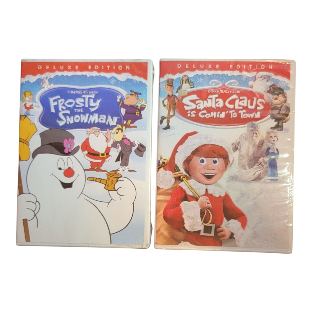 Santa Clause is Comin' To Town & Frosty The Snowman DVD Lot Deluxe Edition NEW